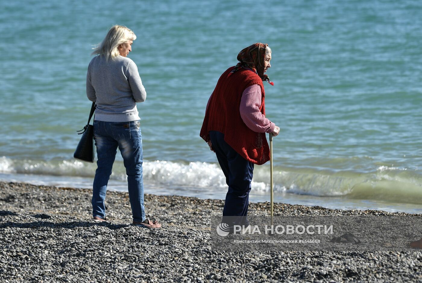 Отдыхающие в Крыму