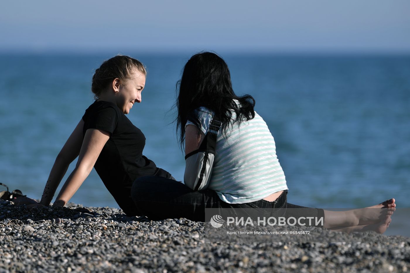 Отдыхающие в Крыму
