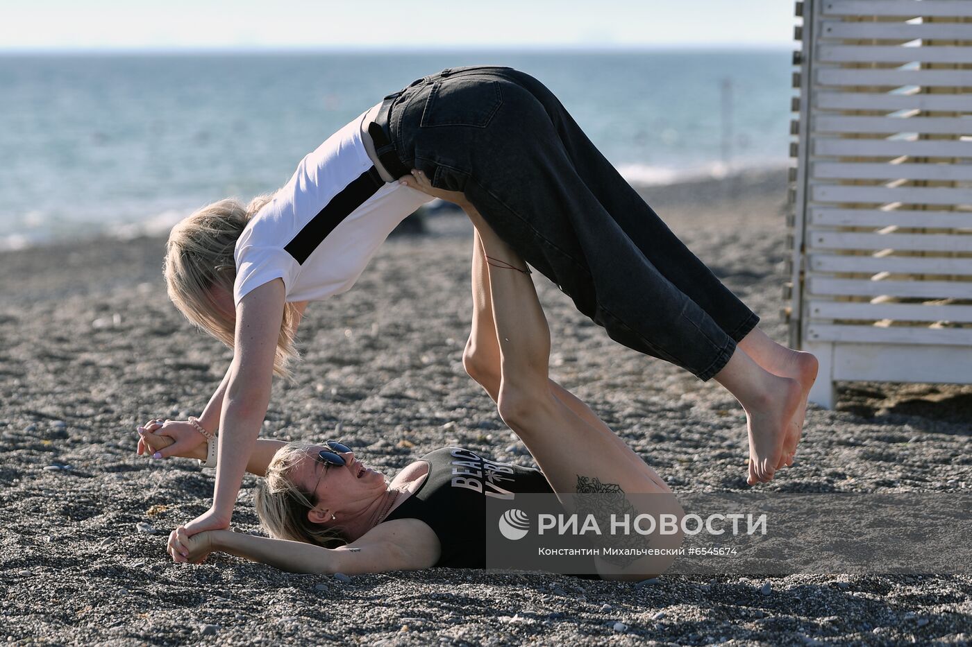 Отдыхающие в Крыму