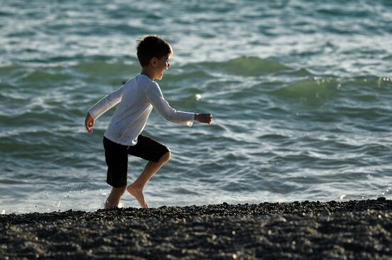 Отдыхающие в Крыму