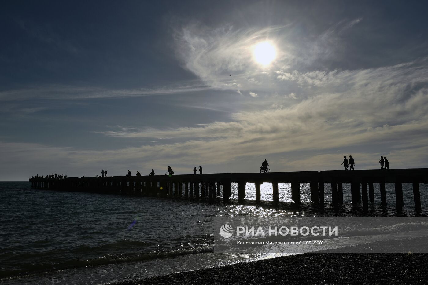 Отдыхающие в Крыму