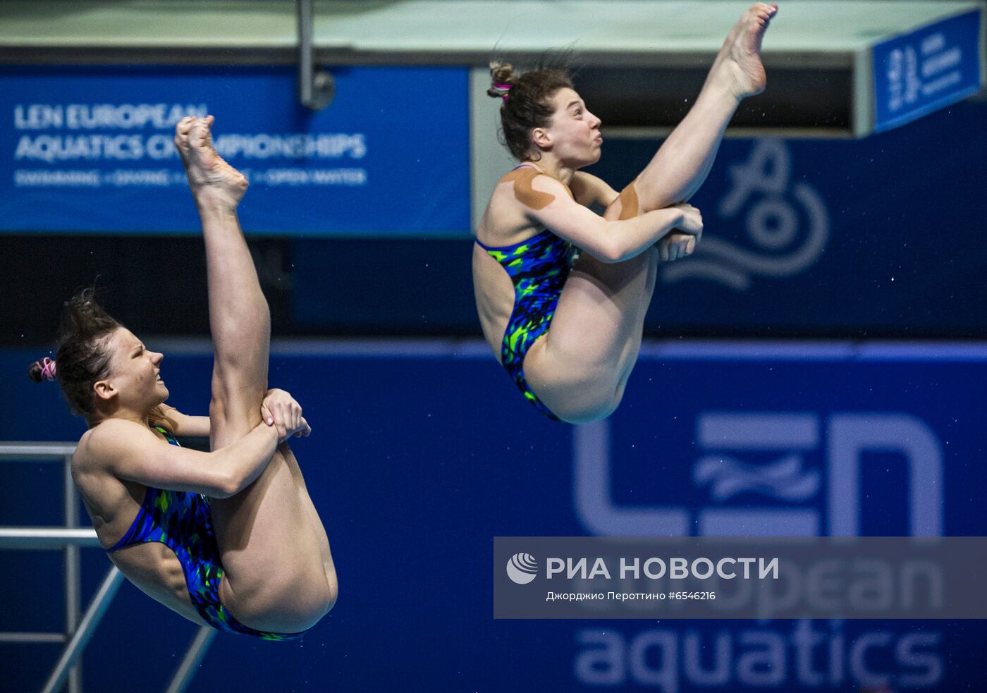 Синхронные прыжки в воду. Чемпионат Европы. Женщины. Трамплин 3 м