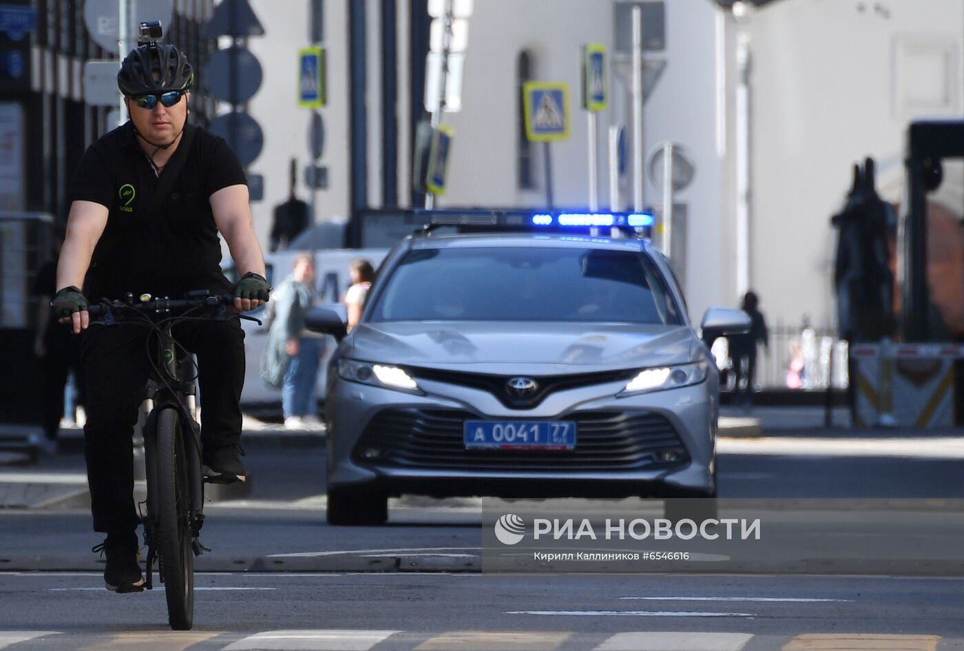 Начало работы велопатруля в Москве 