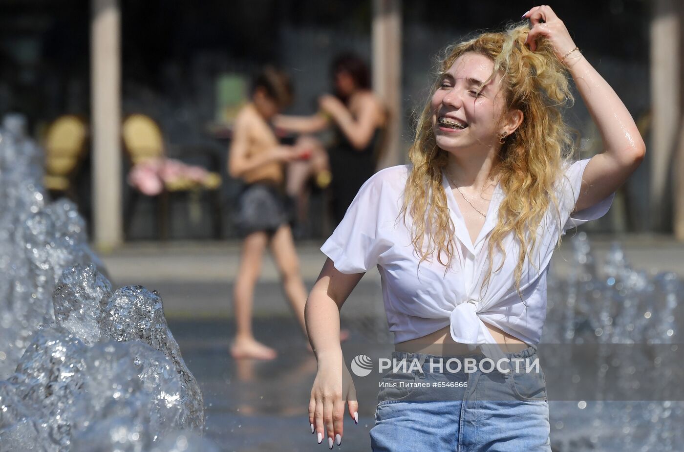 Жаркая погода в Москве 