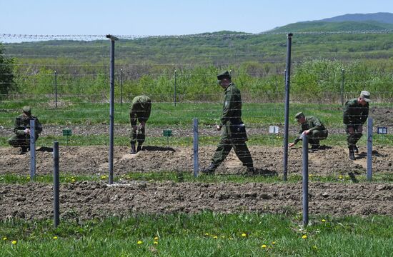 Тренировки в учебном центре Пограничного управления ФСБ России по Приморскому краю