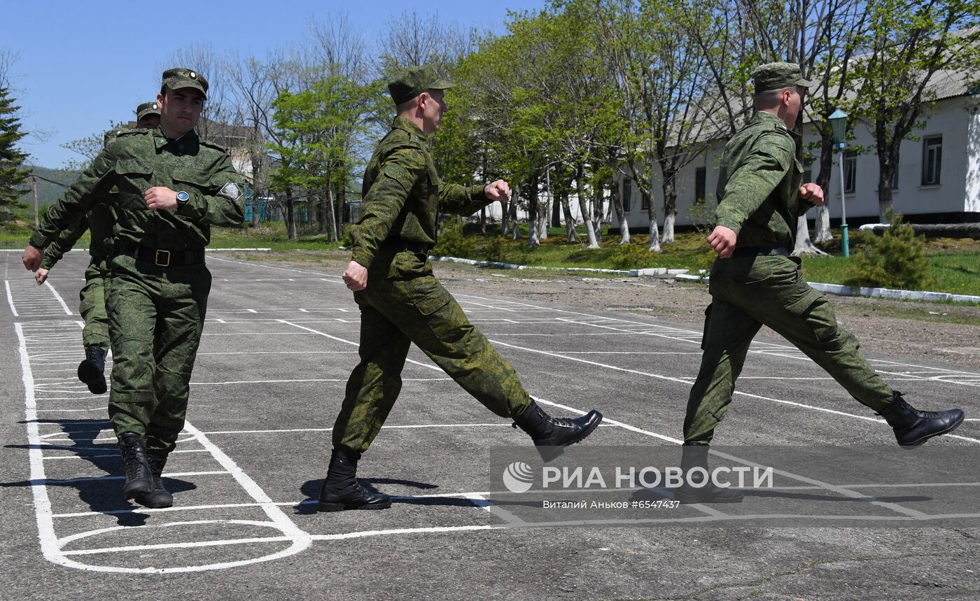 Тренировки в учебном центре Пограничного управления ФСБ России по Приморскому краю