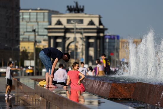 Жара в Москве 