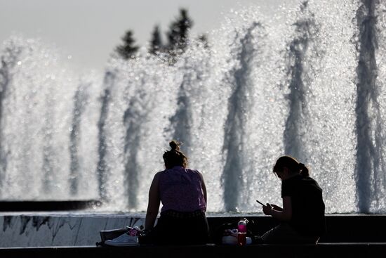 Жара в Москве 