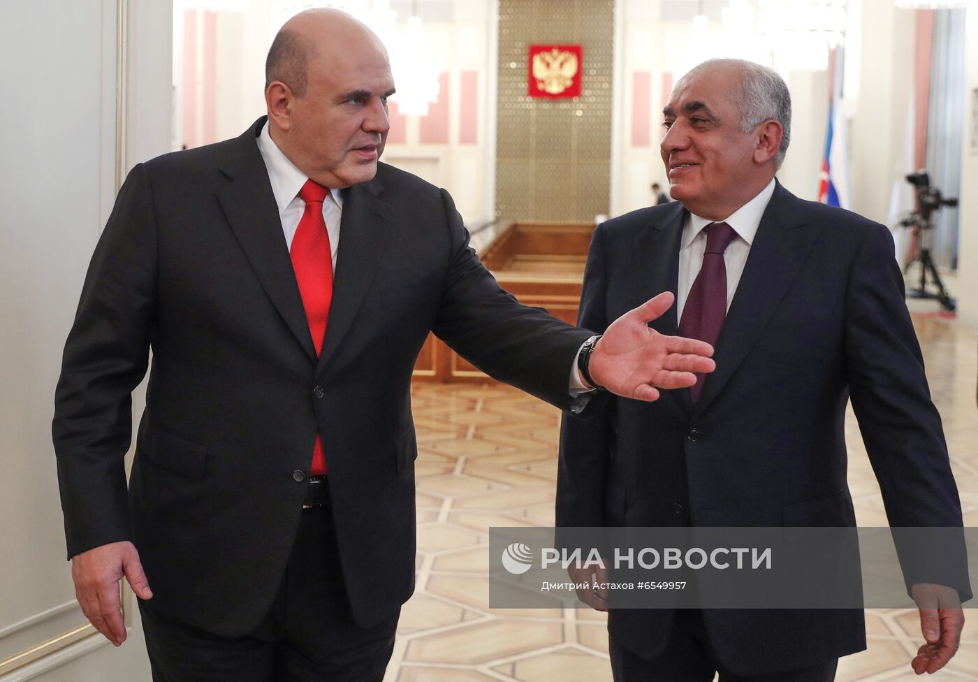 Премьер-министр РФ М. Мишустин встретился с премьер-министром Азербайджана А. Асадовым
