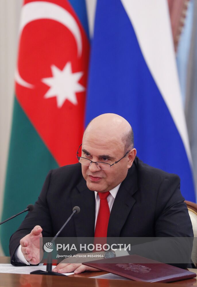 Премьер-министр РФ М. Мишустин встретился с премьер-министром Азербайджана А. Асадовым
