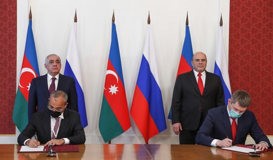 Премьер-министр РФ М. Мишустин встретился с премьер-министром Азербайджана А. Асадовым