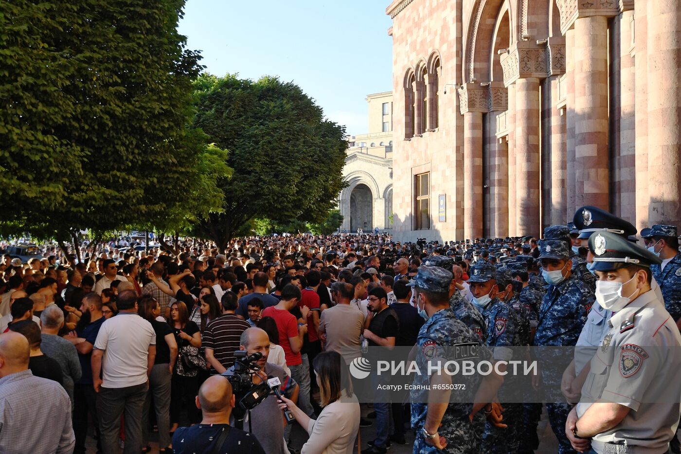 Акция протеста оппозиции в Ереване