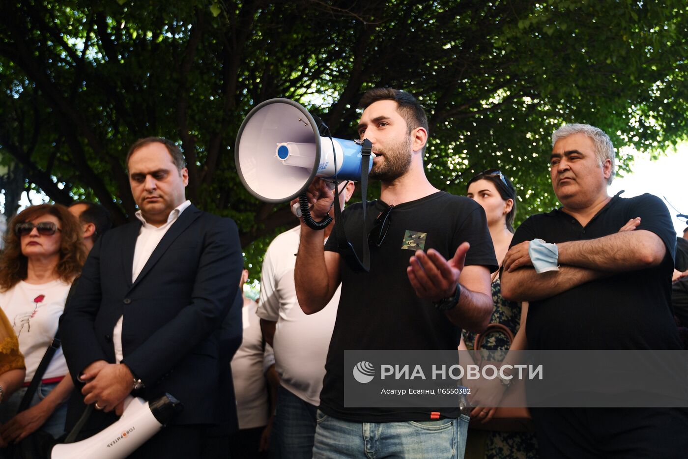 Акция протеста оппозиции в Ереване