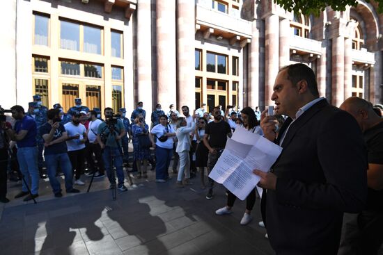 Акция протеста оппозиции в Ереване