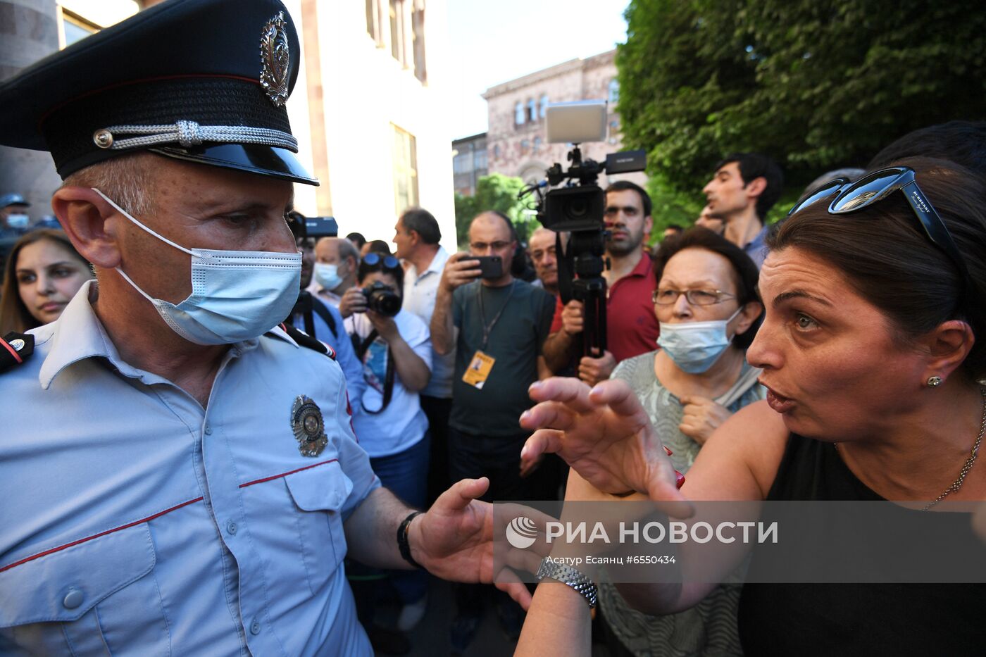 Акция протеста оппозиции в Ереване