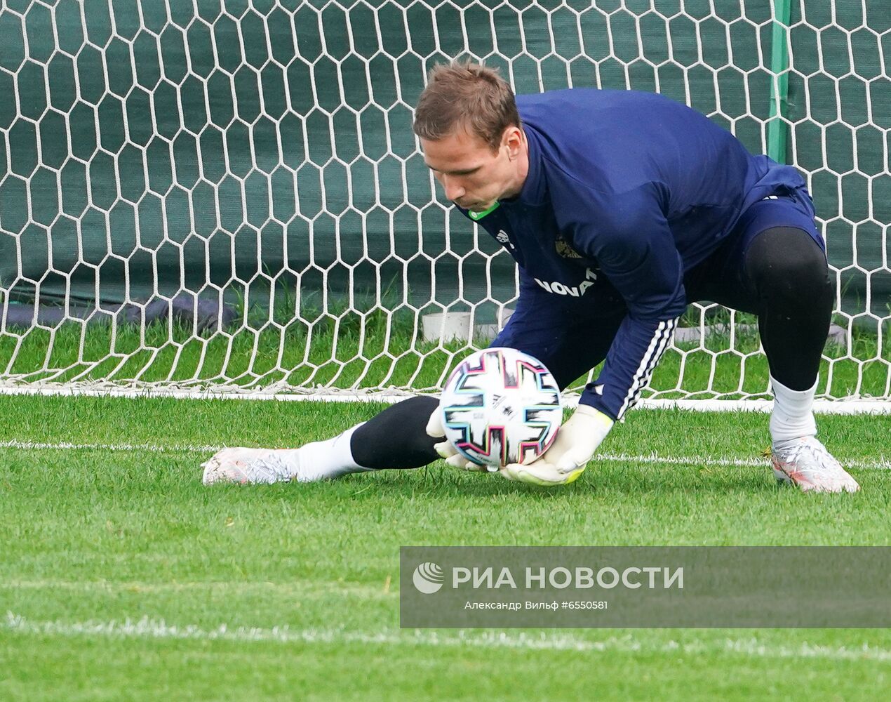Футбол. Тренировка сборной России