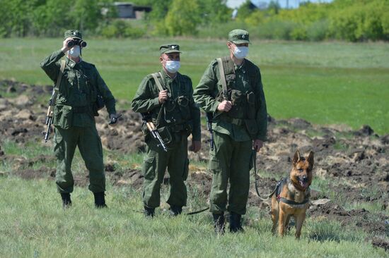 Служба пограничников на российско-казахстанской границе