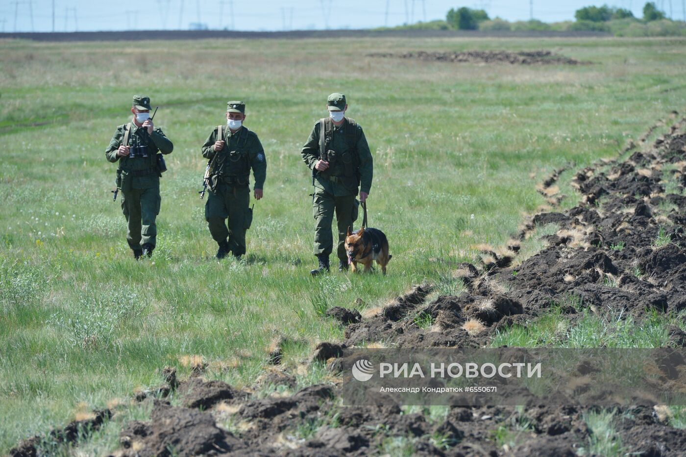 Служба пограничников на российско-казахстанской границе