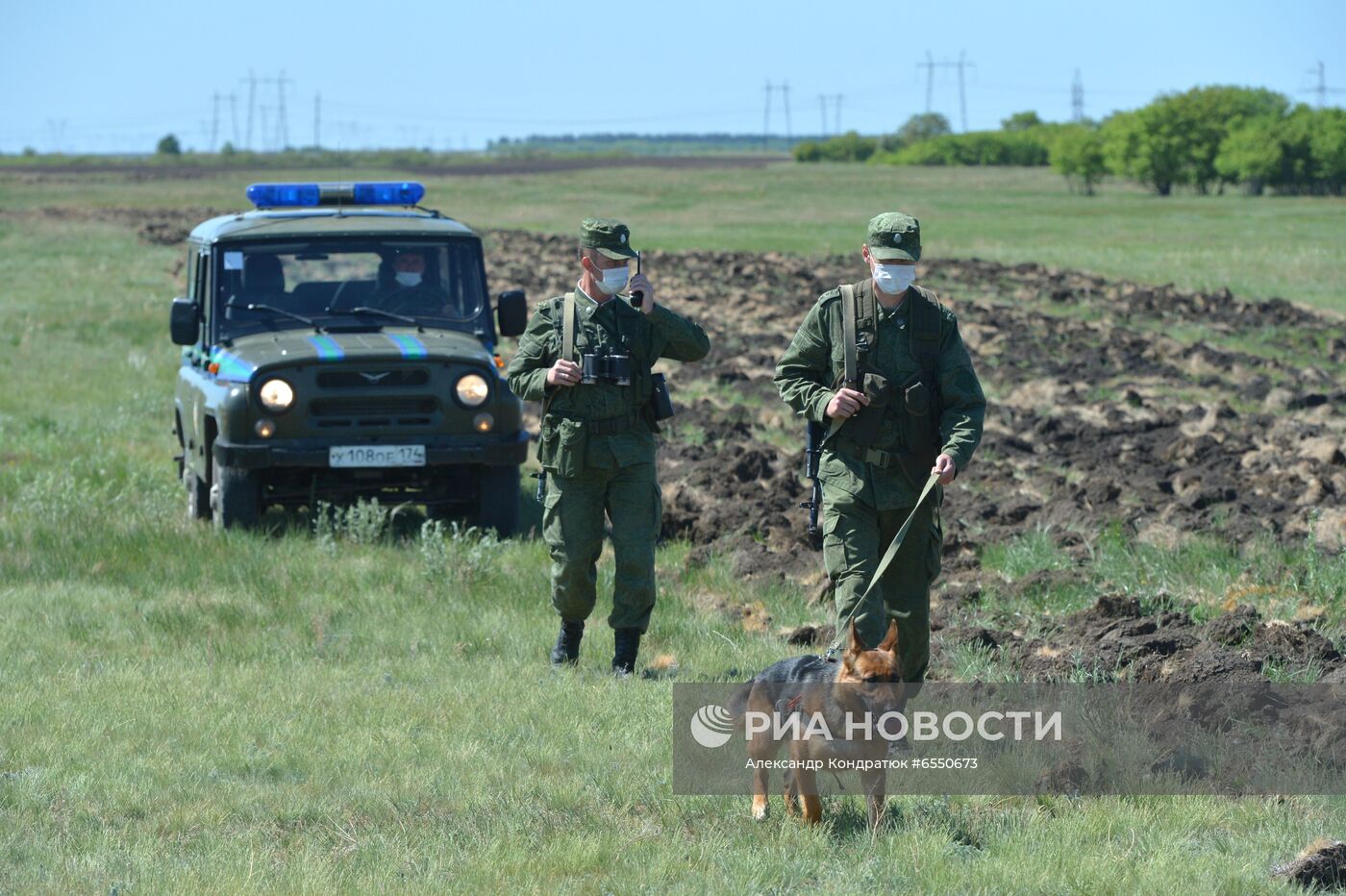 Служба пограничников на российско-казахстанской границе