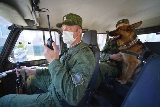 Служба пограничников на российско-казахстанской границе