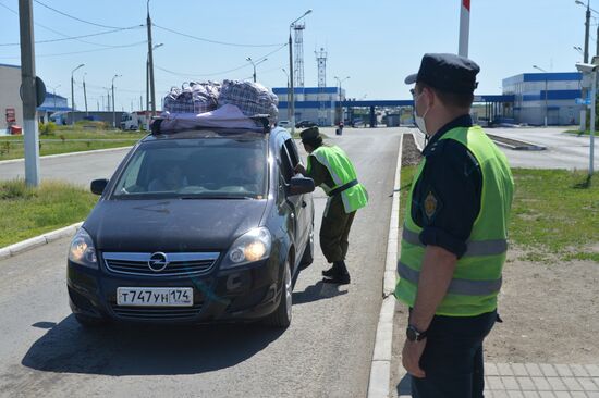 Служба пограничников на российско-казахстанской границе