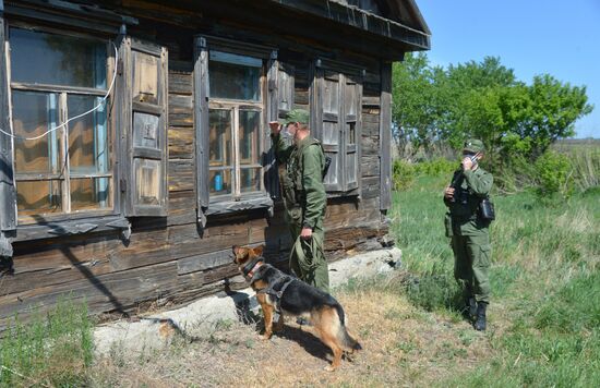 Служба пограничников на российско-казахстанской границе