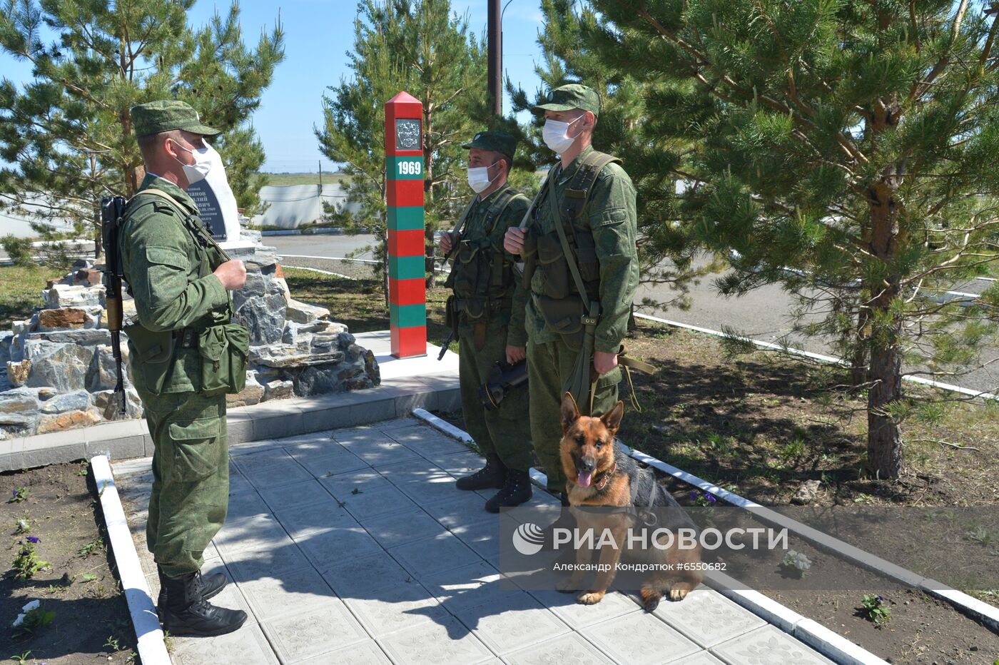 Служба пограничников на российско-казахстанской границе