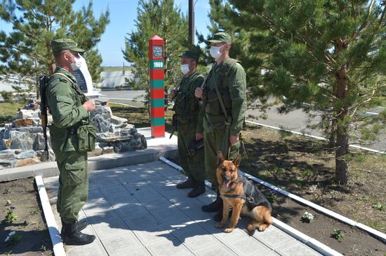 Служба пограничников на российско-казахстанской границе