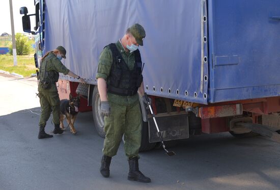 Служба пограничников на российско-казахстанской границе