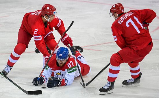 Хоккей. Чемпионат мира. Матч Россия - Чехия