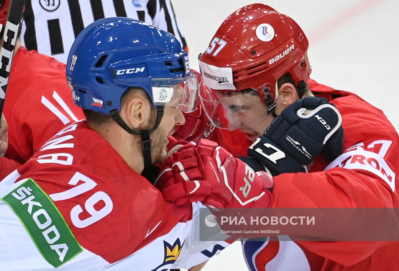 Хоккей. Чемпионат мира. Матч Россия - Чехия