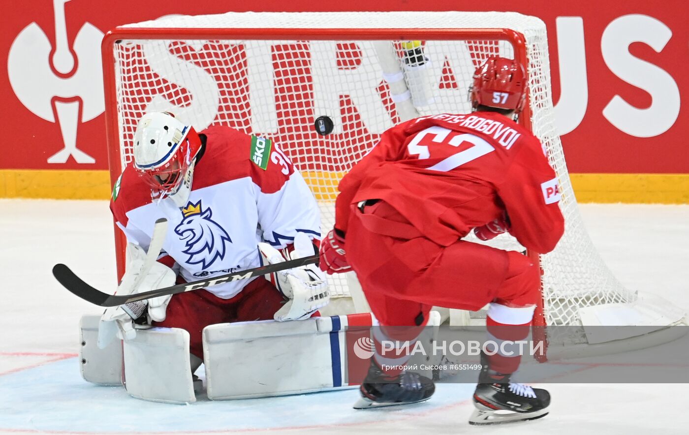 Хоккей. Чемпионат мира. Матч Россия - Чехия