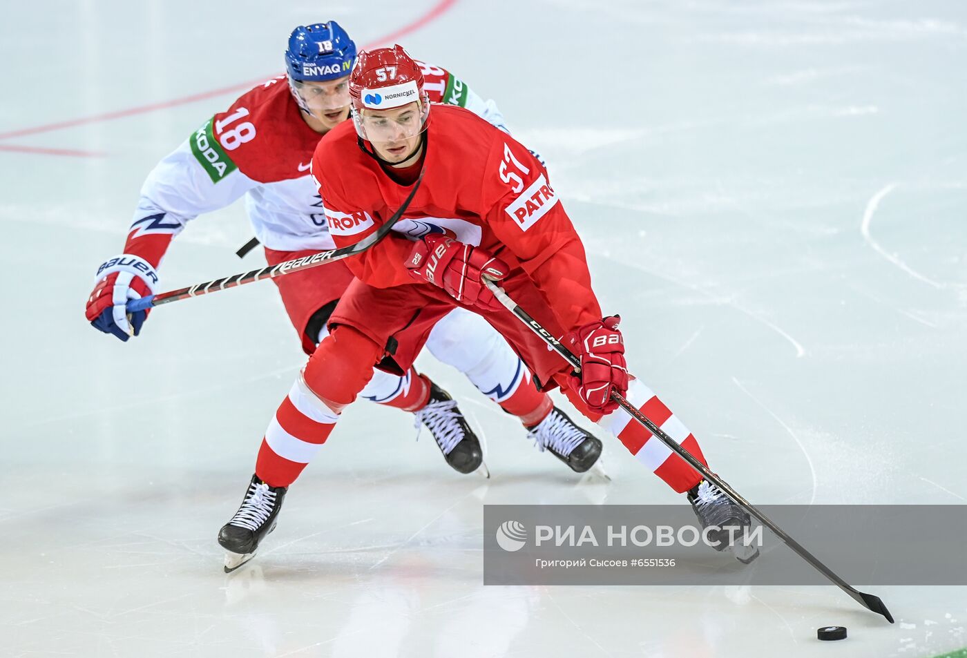 Хоккей. Чемпионат мира. Матч Россия - Чехия