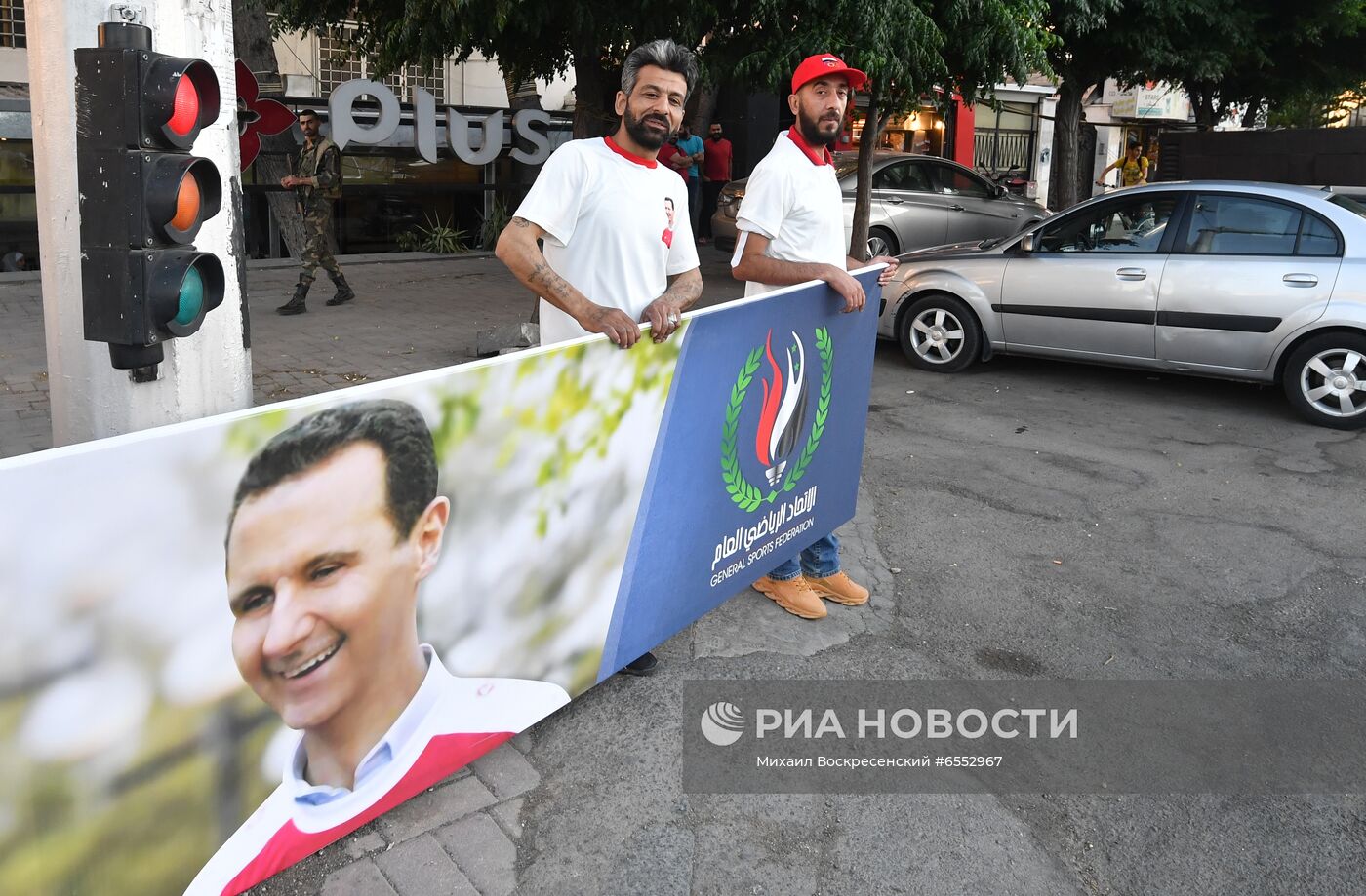 Акция в поддержку президента Сирии Б. Асада 