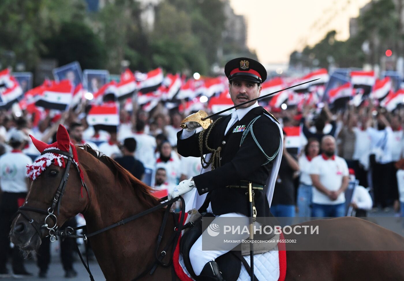 Акция в поддержку президента Сирии Б. Асада 