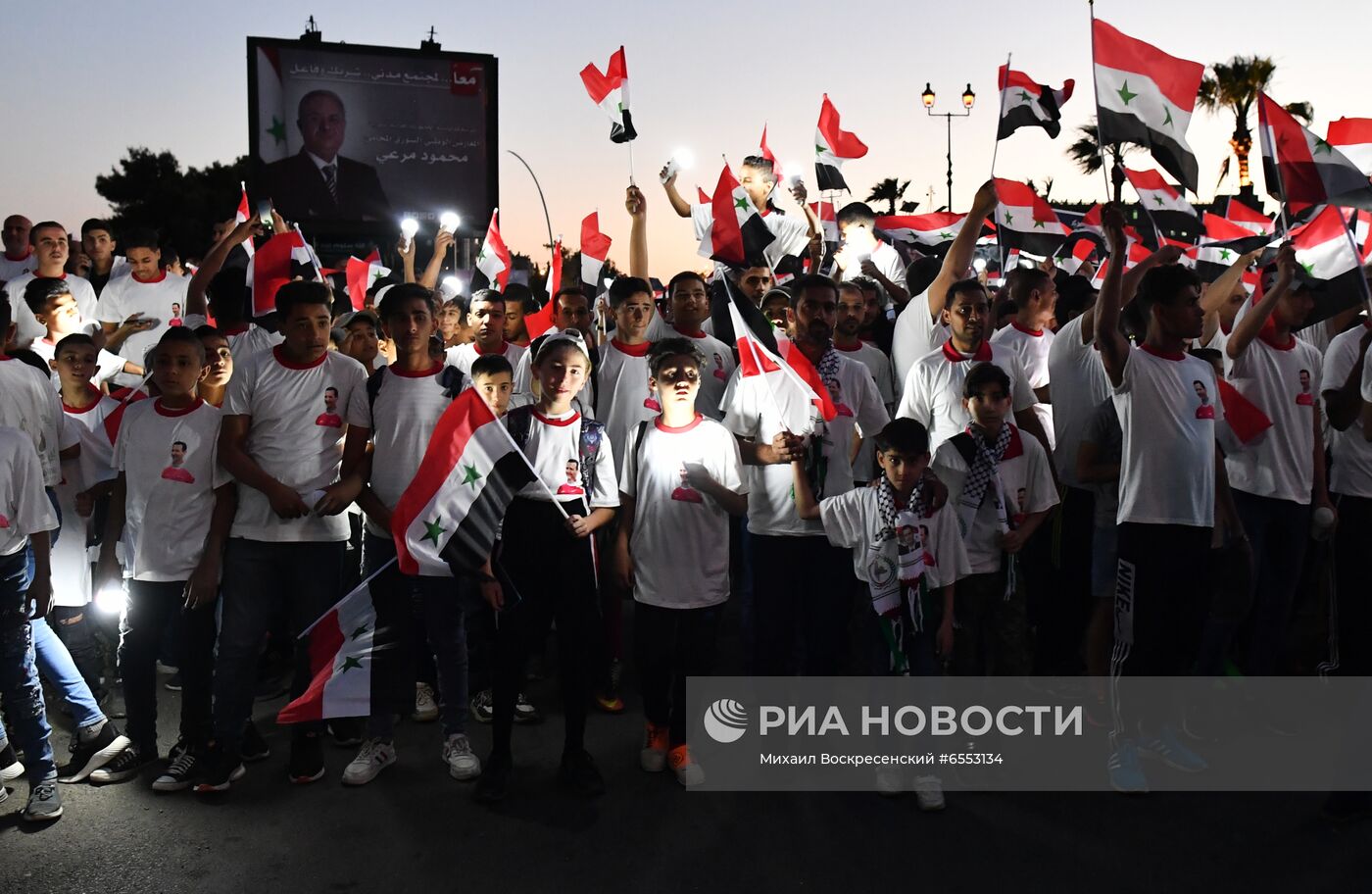 Акция в поддержку президента Сирии Б. Асада 