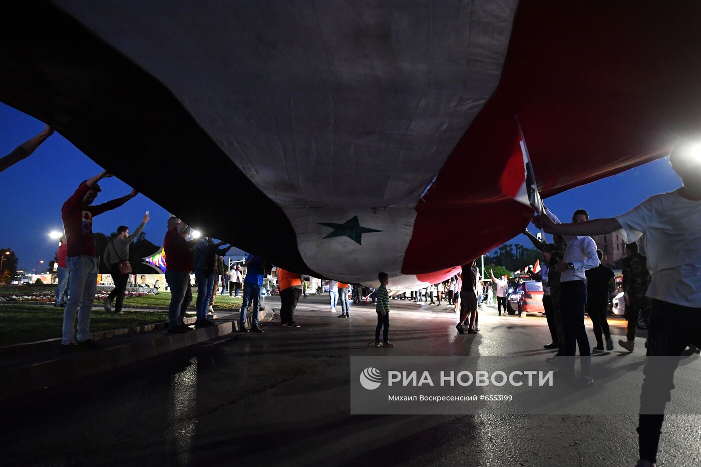 Акция в поддержку президента Сирии Б. Асада 