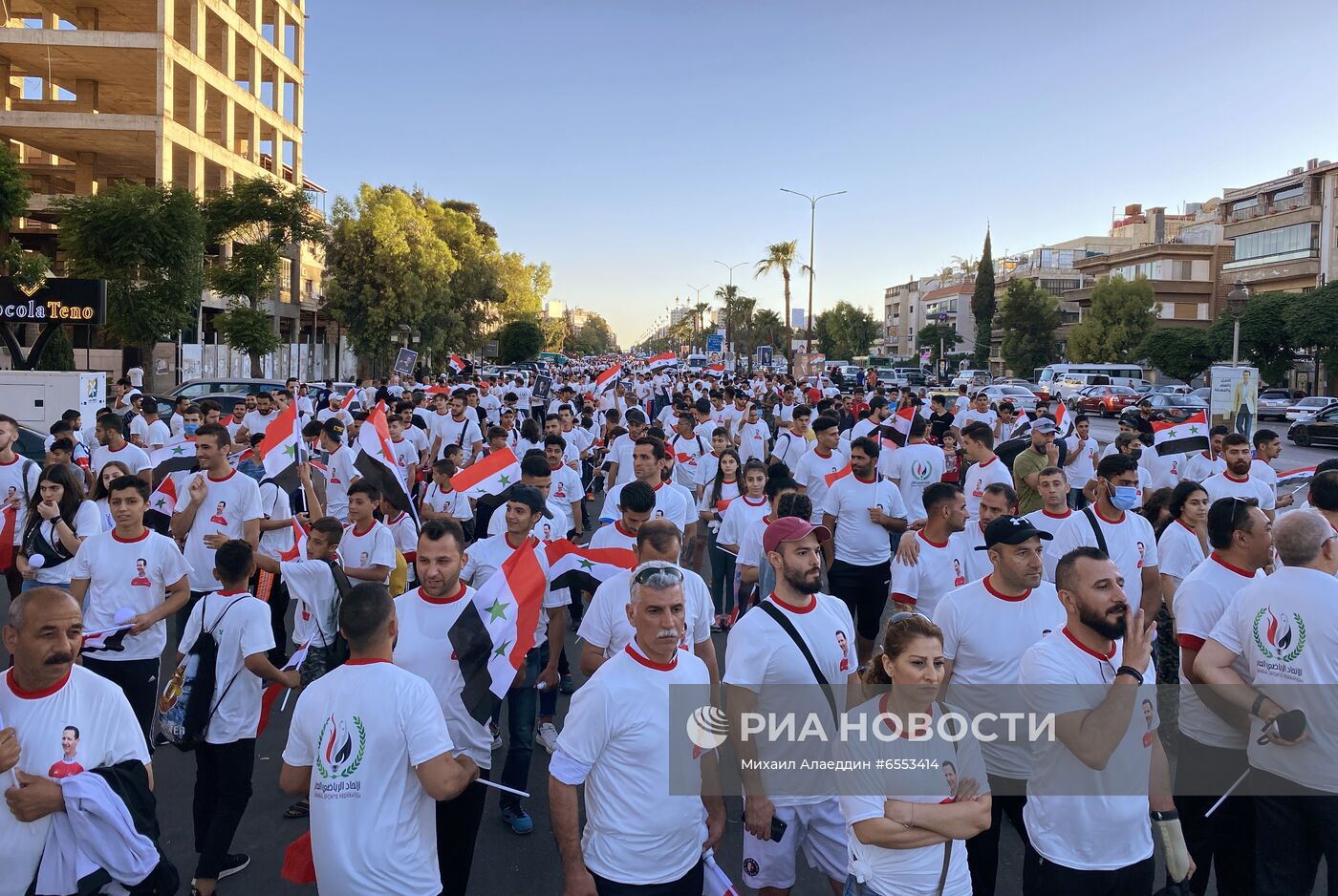 Акция в поддержку президента Сирии Б. Асада 