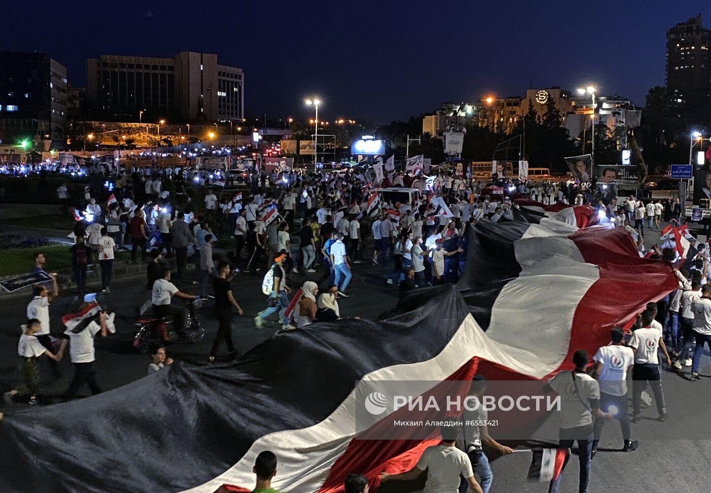 Акция в поддержку президента Сирии Б. Асада 