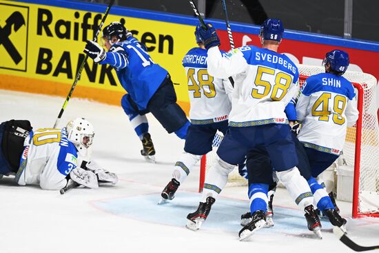 Хоккей. Чемпионат мира. Матч Казахстан - Финляндия