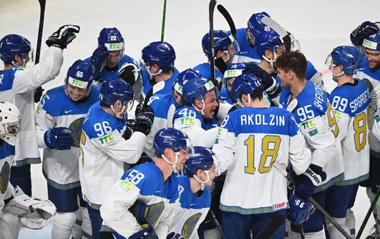 Хоккей. Чемпионат мира. Матч Казахстан - Финляндия