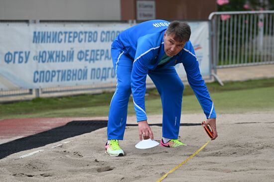 Тренировка сборной России по по легкой атлетике