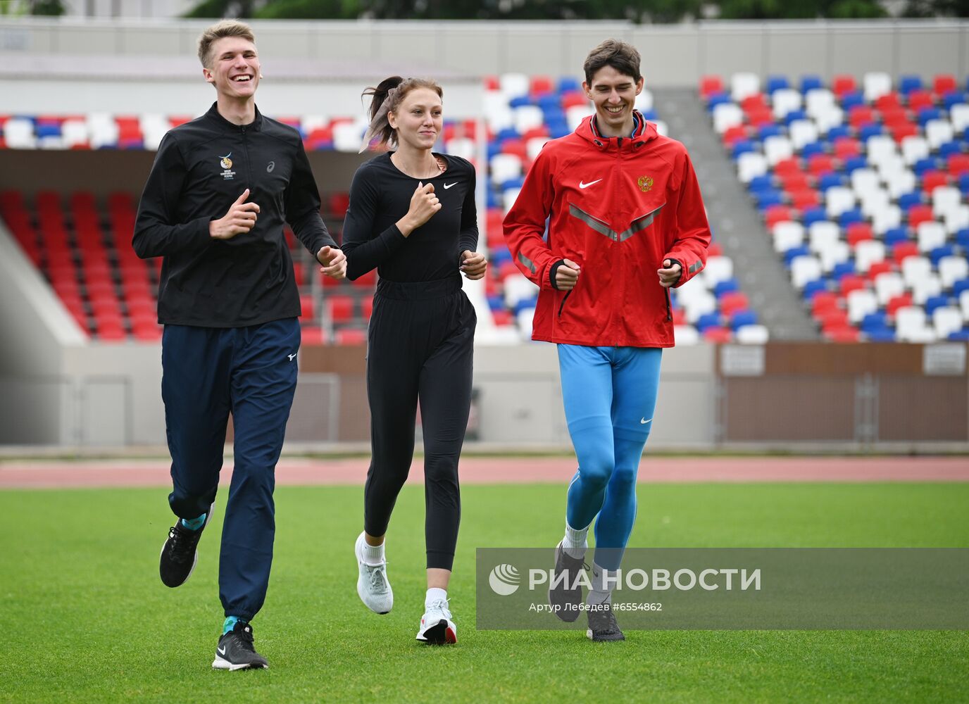 Тренировка сборной России по легкой атлетике