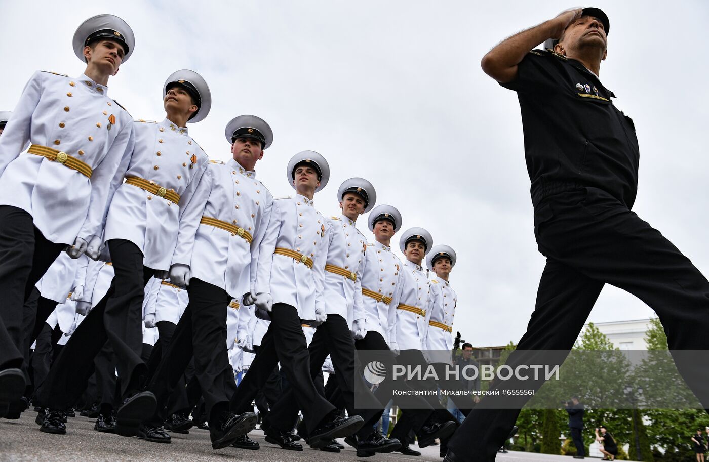 Последний звонок в филиале Нахимовского военно-морского училища