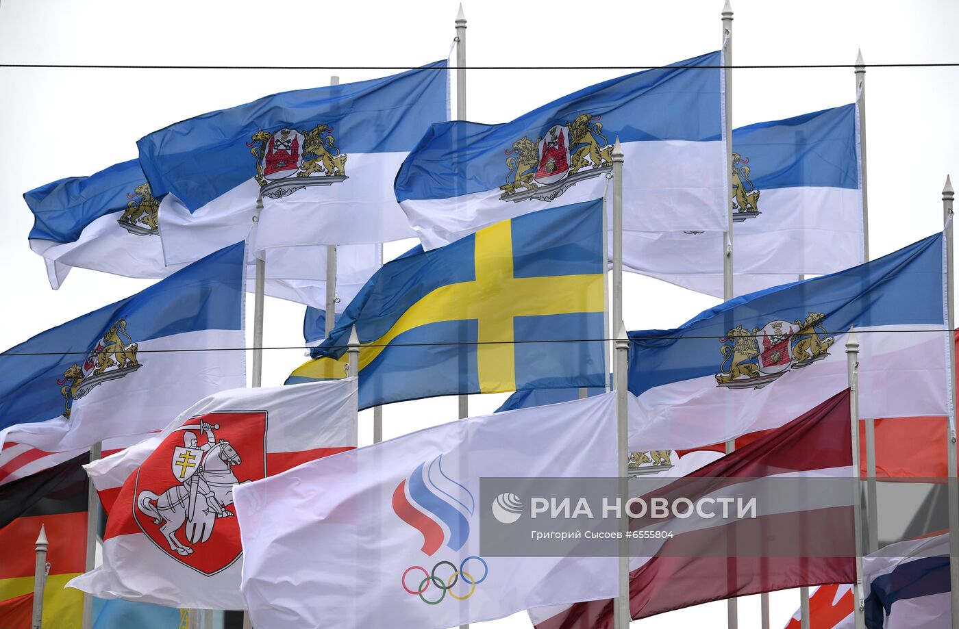 В Риге сняли флаги Международной хоккейной федерации