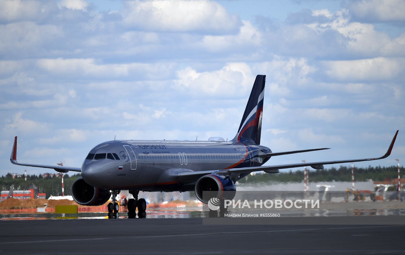 Презентация самолётов нового типа в парке Аэрофлота Airbus A321/320neo