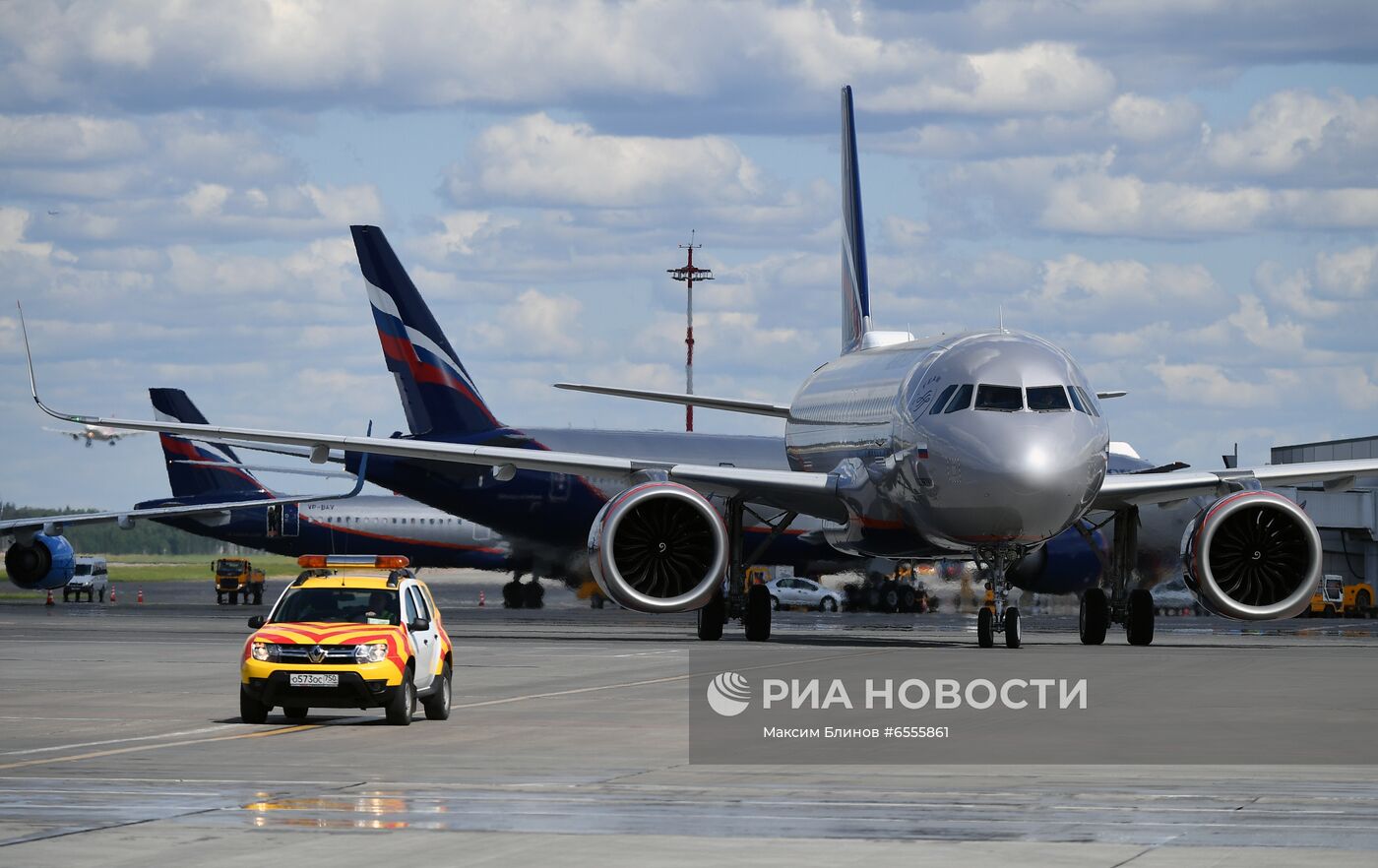 Презентация самолётов нового типа в парке Аэрофлота Airbus A321/320neo