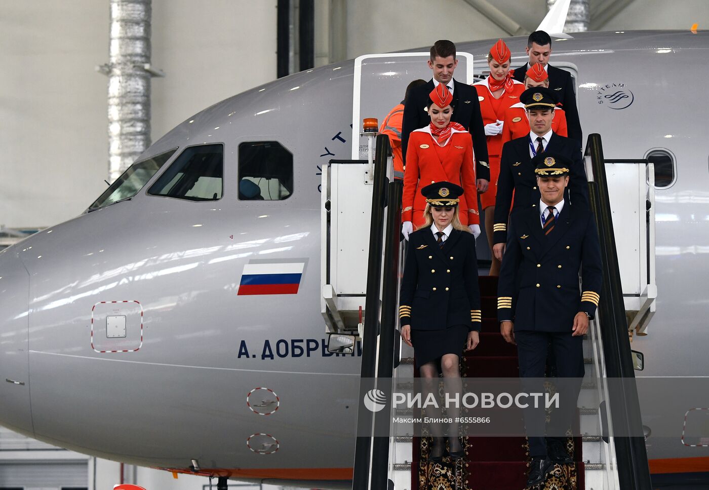 Презентация самолётов нового типа в парке Аэрофлота Airbus A321/320neo