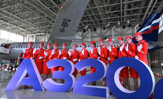 Презентация самолётов нового типа в парке Аэрофлота Airbus A321/320neo