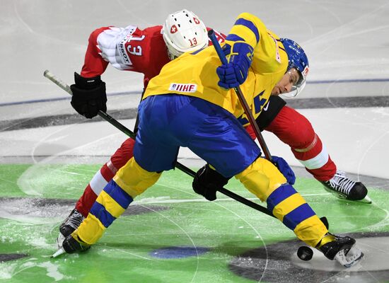 Хоккей. Чемпионат мира. Матч Швейцария - Швеция